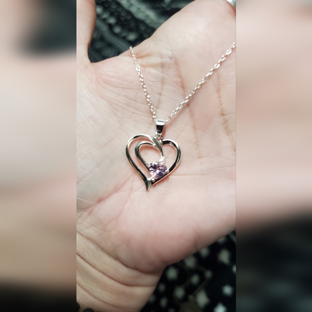 925 heart necklace